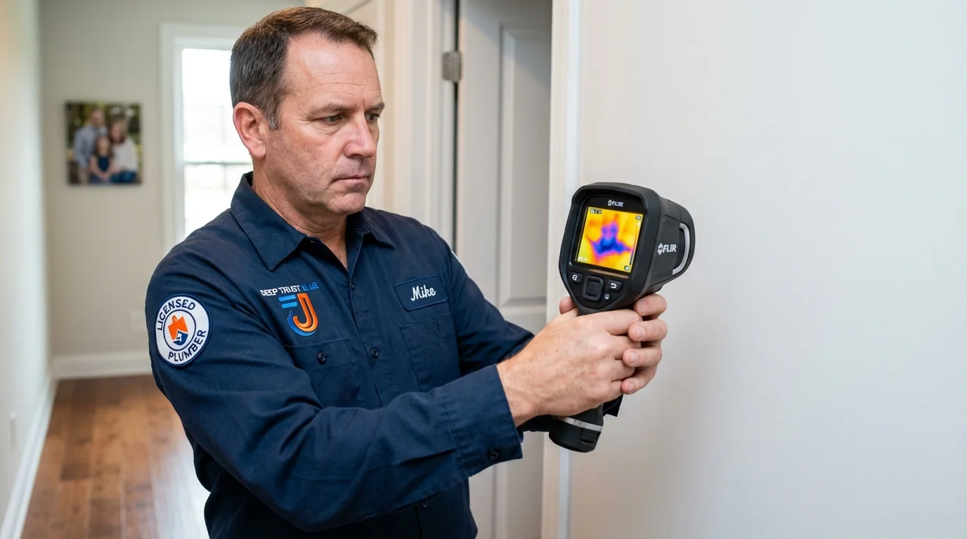 Thermal imaging leak detection by Johns Plumbing LLC in Seagraves